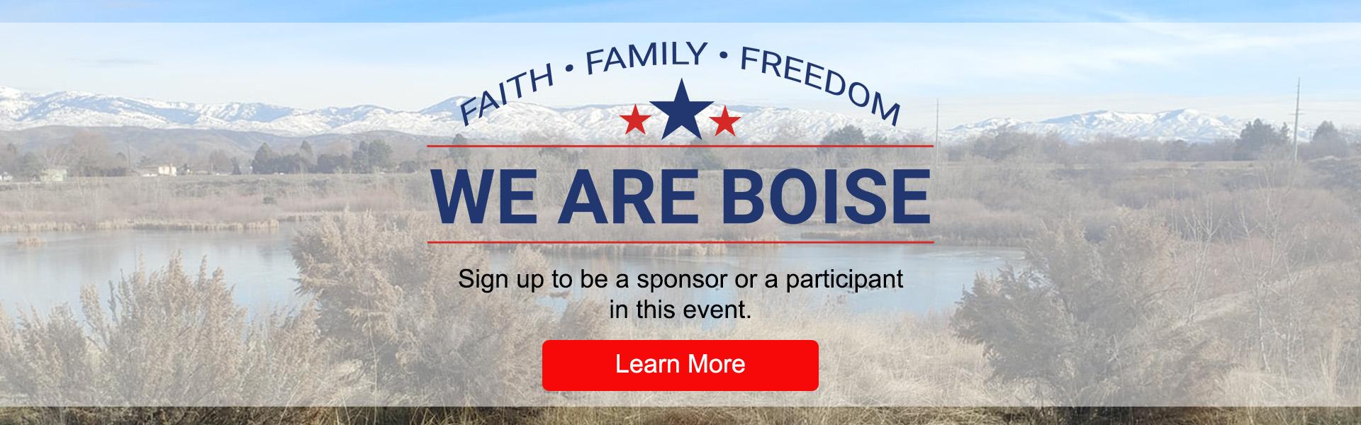 We Are Boise Event Sept. 20, 2025